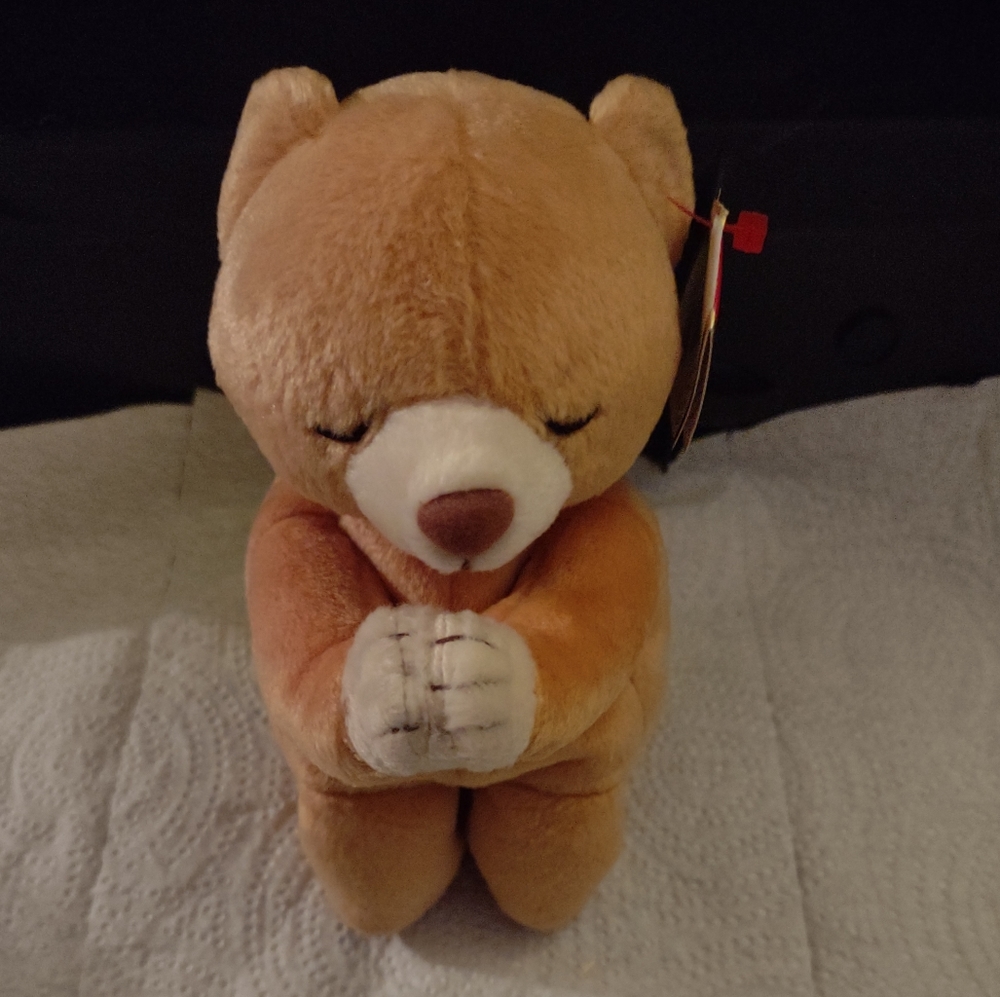 Ty Beanie Baby Hope Praying Bear 1998 Error Retired Vintage Collectable